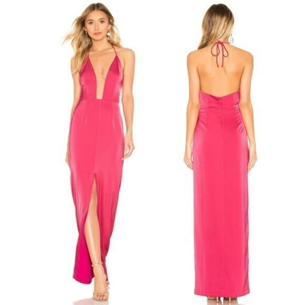 Lovers and Friends Seaside Daisy Gown in Magenta